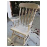 White Wood Rocking Chair