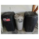 3 Trash Cans