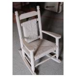 Small White Rocking Chair Back Height 30" T
