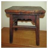 Small Wood Stool 13" T