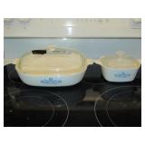 Corning Baking Dishes Left Lid Has Chip