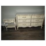 White Dresser & Night Stand