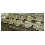 Royal Holly Holiday Dishes 12pc Setting