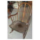 Wood Rocking Chair 35" T Back Height