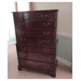 Hinkel Harris Mahogany 8 Drawer Chest On Chest