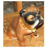 Bulldog Piggy Bank Small Crack