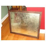 Mirror In Wood Frame 27" x 33"  Needs Cleaned