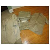 Tan Colored Military Uniforms Pants Size 32 x 33