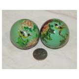 Chinese Hand Painted Baoding Iron Balls