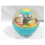 Vintage Fisher Price Roly Poly Chime Ball 6" T