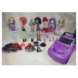 Monster High Dolls & Car Dolls Are 10 1/2" T