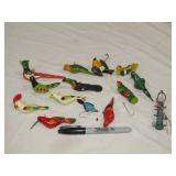 Miniature Painted Wood Birds