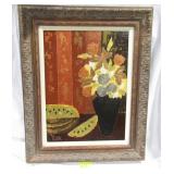 Textured Painting Marked York 33" x 27"