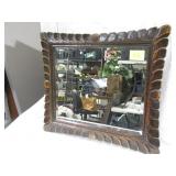 Wood Framed Mirror 28" x 32"