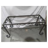 Metal Coffee Table No Glass 15" T x 36 3/4" x 18"D