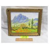 Small Oil Painting By B. Martin 10" x 12"