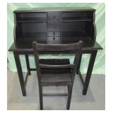 Black Desk w/ Chair Has Nicks