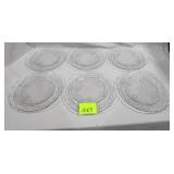 12 Glass Plates   6 Big 6 Small