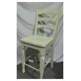 White Bar Stool Back Height 40" T