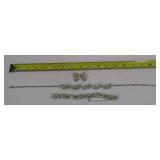 Hollycraft Necklace, Bracelet, Clip On Earrings