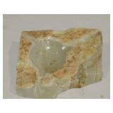Alabaster Stone Ashtray 6" W