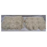 2 Crochet Table Cloth / Throw 60" x 84"