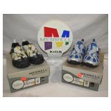 2 Pairs New Merrell Kids Shoes Size 10.5