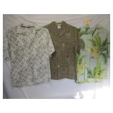 3 Shirts Sz Med Right has Small Stain