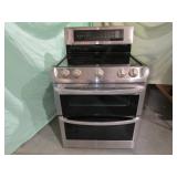 LG Glass Top Double Oven Elect Stove