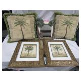 Palm Tree Pillows & Framed Prints