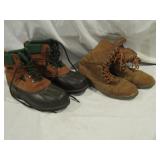 2 Pairs Size 9 Hiking Boots