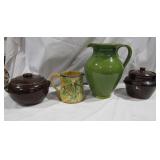 Ceramic Pitchers & Covered Pots Green Pitcher 12"