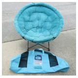 Blue Sphere Chair 36"T x 44W