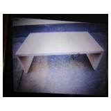 Low Coffee Table 17"T x 52"W x 32"D Has Scuffs