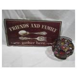 Candle Holder & 22" Picture