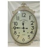 Large Metal Clock 36" T x 22"