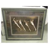 4 Horse Print In Frame
