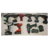 Drills Top Row No Batteries