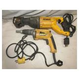 Dewalt Saws All & Drywall Screwdriver (Works)