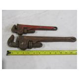 2 Used Pipe Wrenches