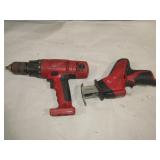 Milwaukee Sawsall & Drill No Batteries