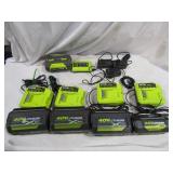 Ryobi 40 V Batteries & Chargers 4, 6, & 7.5 AH