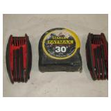 2 American Allen Head Sets & Tape Measure
