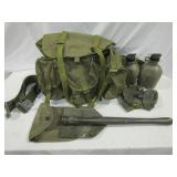 Military Gear Including E-Tool