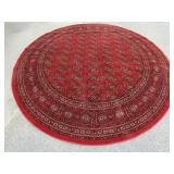 Oval Red Area Rug 8