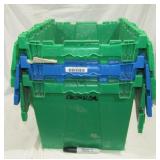 3 Plastic Tubs w/ Folding Tops