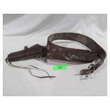 Hand Tooled Holster w/ Belt For 22 Pistol