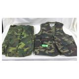Weather-Rite Camo Vest Size L & Camo Pouch