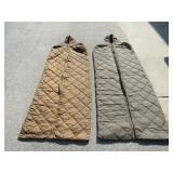 2 Sleeping Bags w/ Hoods 64" L
