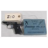 Jennings Model J22 .22 L.R. Auto Pistol  No Mag